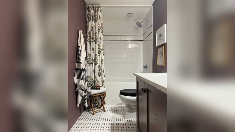 How to Hang Shower Curtain from Ceiling
