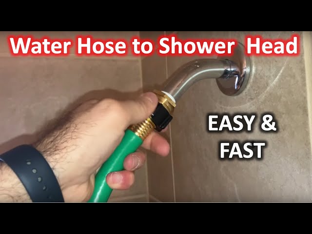 How To Hook A Garden Hose To A Shower Head: Easy Guide