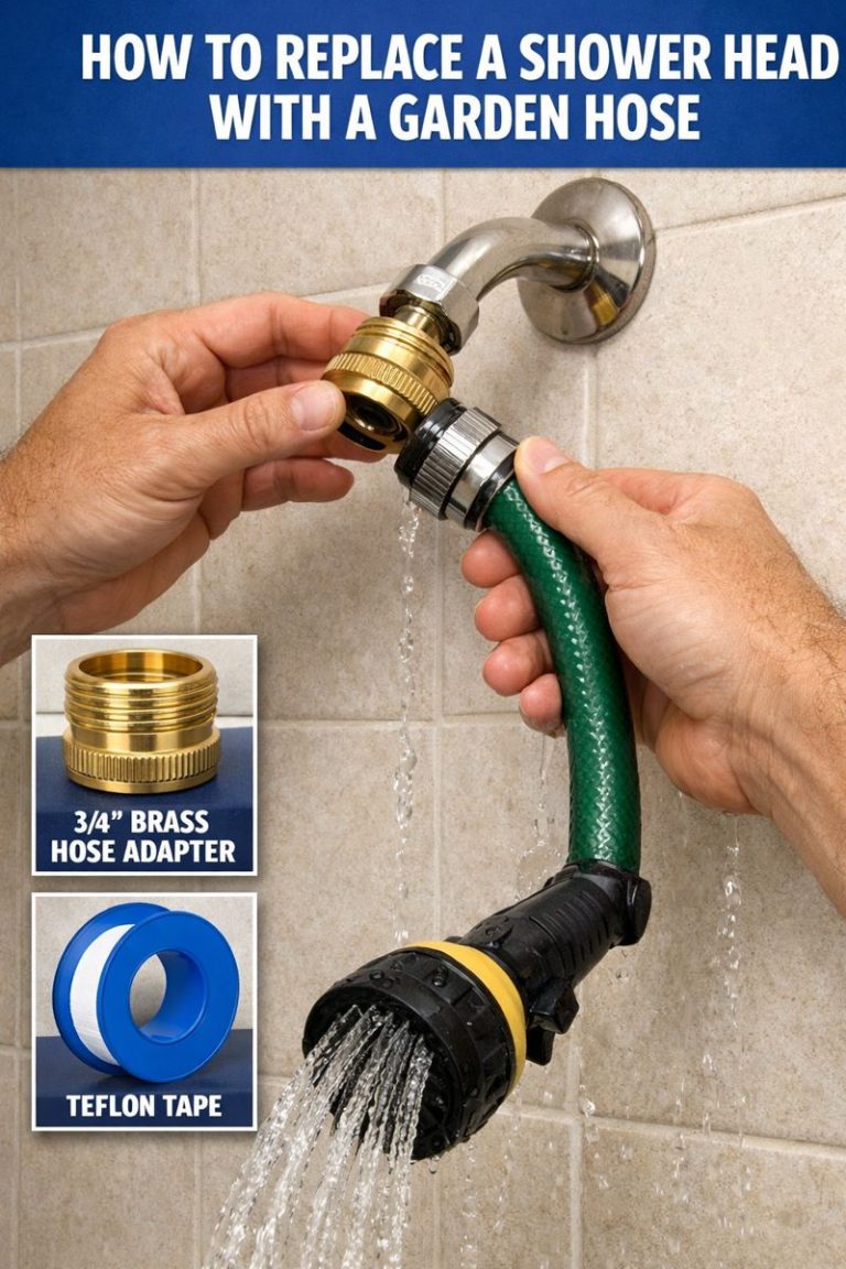 How To Replace A Shower Head With A Garden Hose: Quick Tips