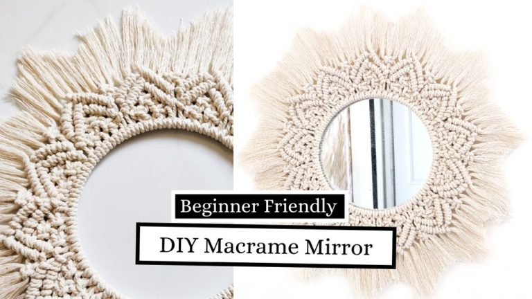 How to Make Macrame Wall Hanging With Mirror