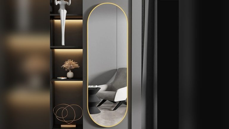Wall Mounted Mirror Design for Bedroom