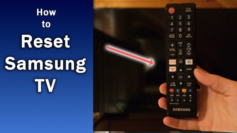 How To Reset Samsung Tv